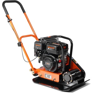 VEVOR Plate Compactor, 6.5 HP 196CC Gas Engine, 5700 VPM Vibrating Ground Rammer, 4047 lbs Compaction Force, 21 x 16 in Plate, Walk Behind Compactor for Paver Landscaping, Asphalt, Foundation, Soil(37.8 x 14.57 x 38.2 in)