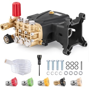 VEVOR Pressure Washer Pump, 1″ Shaft Horizontal Triplex Plunger, 3600 PSI, 3.7 GPM, Replacement Power Washer Pumps Kit with Siphon Tube, Hardware, Compatible with Simpson MorFlex 40224, 40225, 40226(4000 PSI)