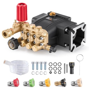VEVOR Pressure Washer Pump, 3/4″ Shaft Horizontal, 3500 PSI, 2.5GPM, Replacement Power Washer Pumps Kit with 5 Nozzles, Hardware and Siphon Tube, Compatible with Simpson, Honda, Troy-Bilt, Generac(3300 PSI 5 Nozzles)