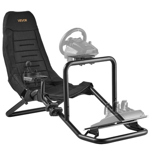 VEVOR Racing Wheel Stand, Adjustable & Foldable Simulator Stand for Logitech G29 G27 G920 G923, Thrustmaster T300RS T300GT T248 TS-PC TSXW Gaming Cockpit,Pedals Simulator NOT Included | Fit for Logitech G29 G27 G920 G923, Thrustmaster T300RS T300GT T248 TS-PC TSXW Gaming Cockpit, Pedals Simulator NOT Included(Integrated Cockpit)