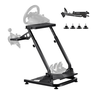 VEVOR Racing Wheel Stand, Adjustable & Foldable Simulator Stand for Logitech G29 G27 G920 G923, Thrustmaster T300RS T300GT T248 TS-PC TSXW Gaming Cockpit,Pedals Simulator NOT Included | Fit for Logitech G29 G27 G920 G923, Thrustmaster T300RS T300GT T248 TS-PC TSXW Gaming Cockpit, Pedals Simulator NOT Included(L-shaped)