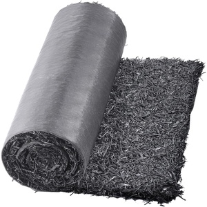 VEVOR Rubber Mulch Mat Roll, 96 x 22 in Recycled Rubber Mulch Mat, 0.5 Thick Cuttable, Reduced Weed Growth, Natural-Looking Weed Barrier Mat, Permanent Walkway Pathway for Landscaping(8′ x 2′)