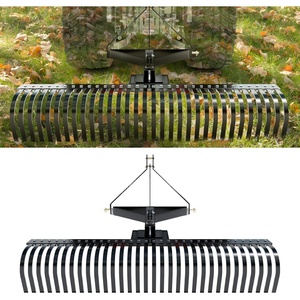 VEVOR Tow Behind Dethatcher, 40-inch Lawn Dethatcher Rake with 20 Spring Steel Tines for ATV or Mower, Heavy Duty Tow Behind Lawn Rake with Lift Handle for Garden Farm Grass, Leaves, Pine Needles(60″ Tow Dethatcher with 3-point Attachments)