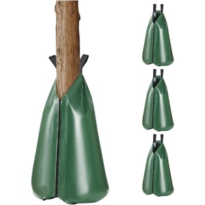 VEVOR Tree Watering Bag Slow Release, 4 Pack 20 Gallons Tree Watering Bags/Ring, Reusable Refillable Tree Irrigation Ring Water Bags, Heavy Duty Watering System for Shrub Tree Root Drip Irrigation(4Pcs 20Gal)