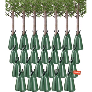VEVOR Tree Watering Bag Slow Release, 4 Pack 20 Gallons Tree Watering Bags/Ring, Reusable Refillable Tree Irrigation Ring Water Bags, Heavy Duty Watering System for Shrub Tree Root Drip Irrigation(25Pcs 20Gal)