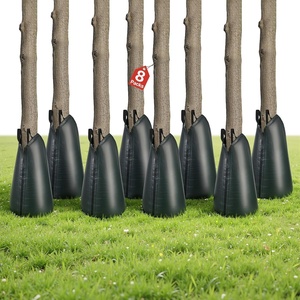 VEVOR Tree Watering Bags Slow Release 20 Gallon 4 Pack, 3-4 Hours Tree Water Bag, Heavy Duty PE Tree Drip Irrigation Gator Bag with Zipper, Durable & Reusable Deep Root Shrub Watering Bag(8 Pack)