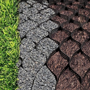 Vevor Geo Grid Ground Grid 9×17 ft, Geo Cell Grid 2 Inch Thick, Gravel Grid HDPE Material, Ground Stabilization Grid 1885 LBS Per Sq, Tensile Strength Gravel Ground Grid for Slope Driveways, Garden : Patio, Lawn & Garden(4 Inch)