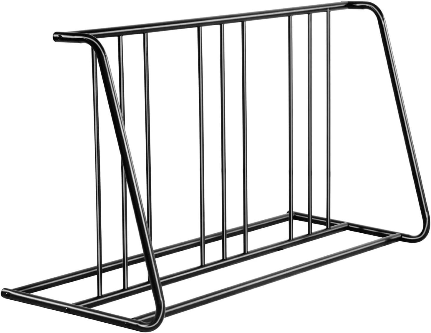 image:imageVEVOR Bike Rack Fits Tire Width 3 Inch762 mm Carbon Steel DoubleSided Grid Bike Rack Stand Freestanding Bicycle Storage Holder for Curbside Garage Indoor Outdoor Parking 6Bicycle Capacity