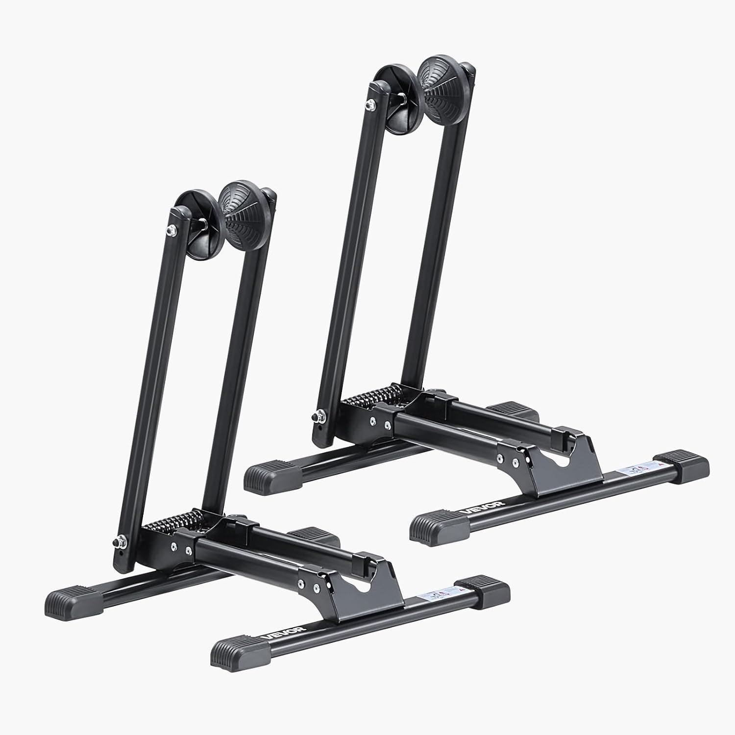 image:imageVEVOR Bike Racks 2 Pack Fits 20 to 27 Inch Mountain amp Road Bikes Alloy Steel RustResistant Bike Floor Stand Rack Foldable Bicycle Stand for Entryway Garage Home Bikes Parking amp Storage Black2 Bike Rack