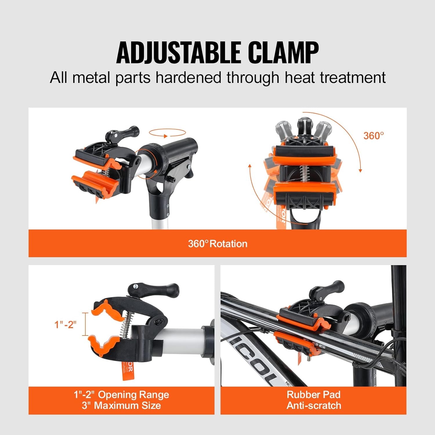 image:imageVEVOR Bike Repair Stand Max 110 lb Heavyduty Bicycle Work Stand with 403594 in Adjustable Height amp Large Tool Tray Foldable Ebike Maintenance Rack Shop Home Mechanics for Mountain Road Bike66 LBS