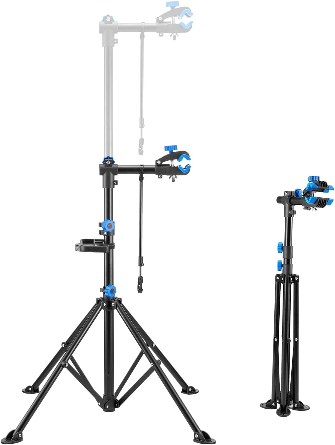 image:imageVEVOR Bike Repair Stand Max 110 lb Heavyduty Bicycle Work Stand with 403594 in Adjustable Height amp Large Tool Tray Foldable Ebike Maintenance Rack Shop Home Mechanics for Mountain Road Bike66 LBS
