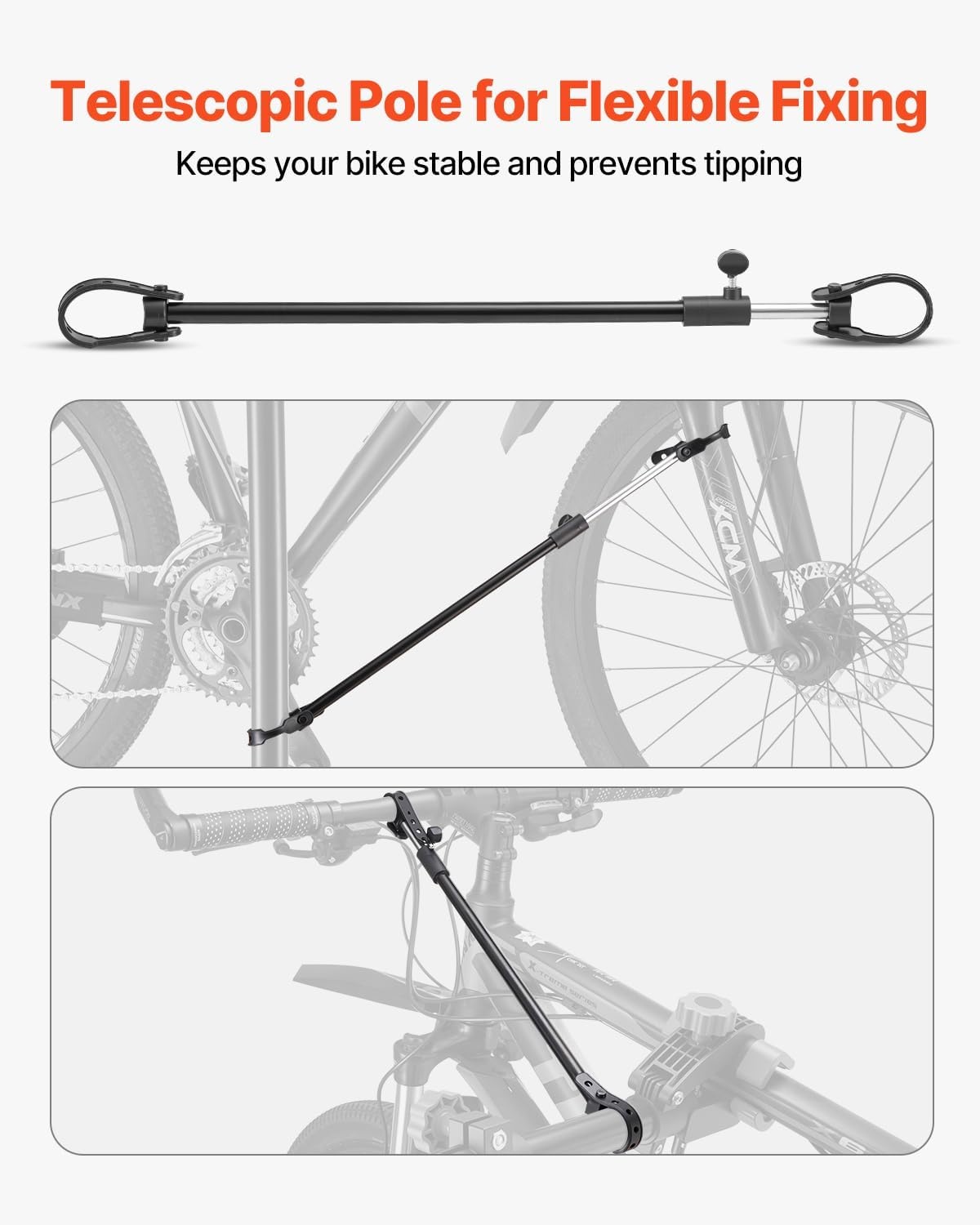 image:imageVEVOR Bike Repair Stand Max 110 lb Heavyduty Bicycle Work Stand with 403594 in Adjustable Height amp Large Tool Tray Foldable Ebike Maintenance Rack Shop Home Mechanics for Mountain Road Bike66 LBS