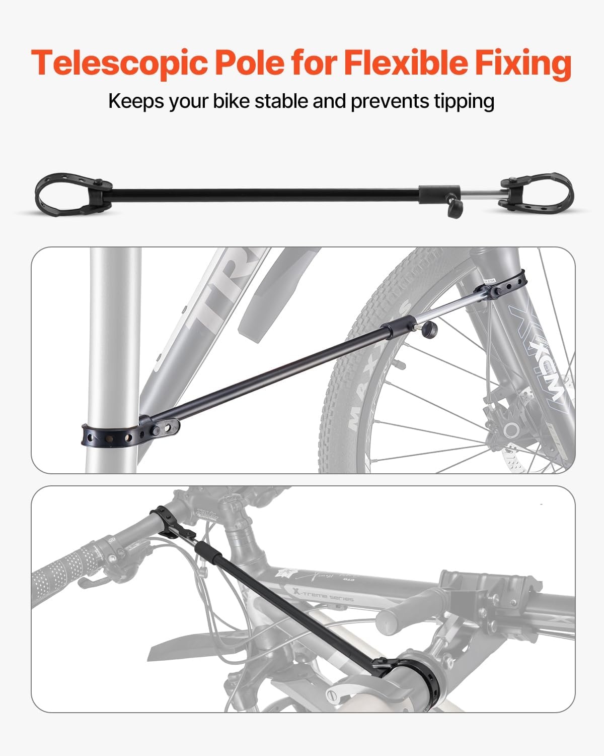 image:imageVEVOR Bike Repair Stand Max 110 lb Heavyduty Bicycle Work Stand with 403594 in Adjustable Height amp Large Tool Tray Foldable Ebike Maintenance Rack Shop Home Mechanics for Mountain Road Bike110 LBS