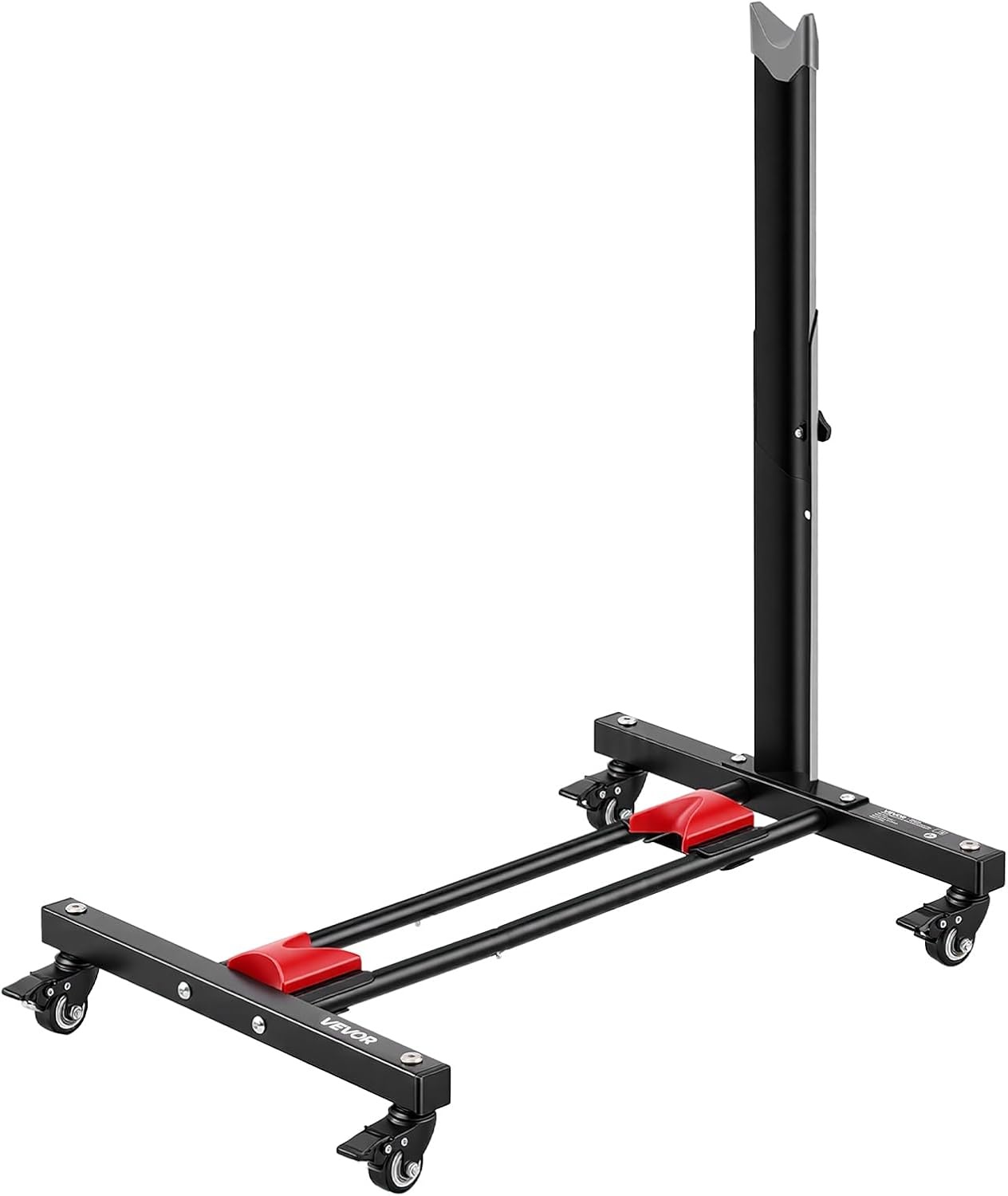 image:imageVEVOR Bike Stand Freestanding Vertical amp Horizontal Bike Storage Rack with Lockable Casters Height Adjustable Carbon Steel Upright Garage Bicycle Floor Stand for 2029 in Wheel Diameters Black1
