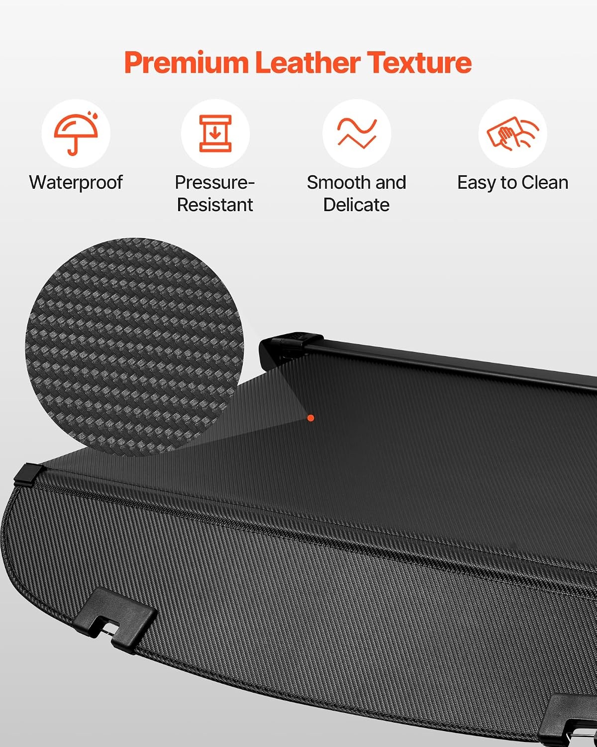 image:imageVEVOR Cargo Cover for Mazda CX5 20172024 2025 5Seater Accessories Carbon Fiber Texture Retractable Trunk Cover AntiPeeping Luggage Privacy Shield Easy Installation Security Shade CarMazda CX5 20172025