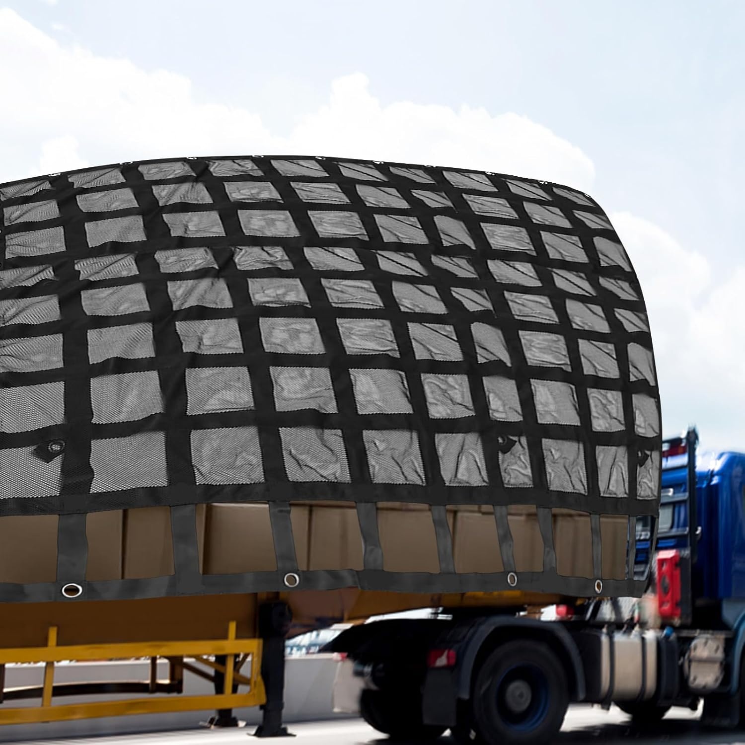 image:imageVEVOR Cargo Net with Mesh 8 x 67 Cargo Net for Pickup Truck Bed Heavy Duty Cargo Nets with Cam Buckles amp SHooks amp Cross Strap Truck Bed Cargo Net for Trailer SUV Jeeps96 x 80PP