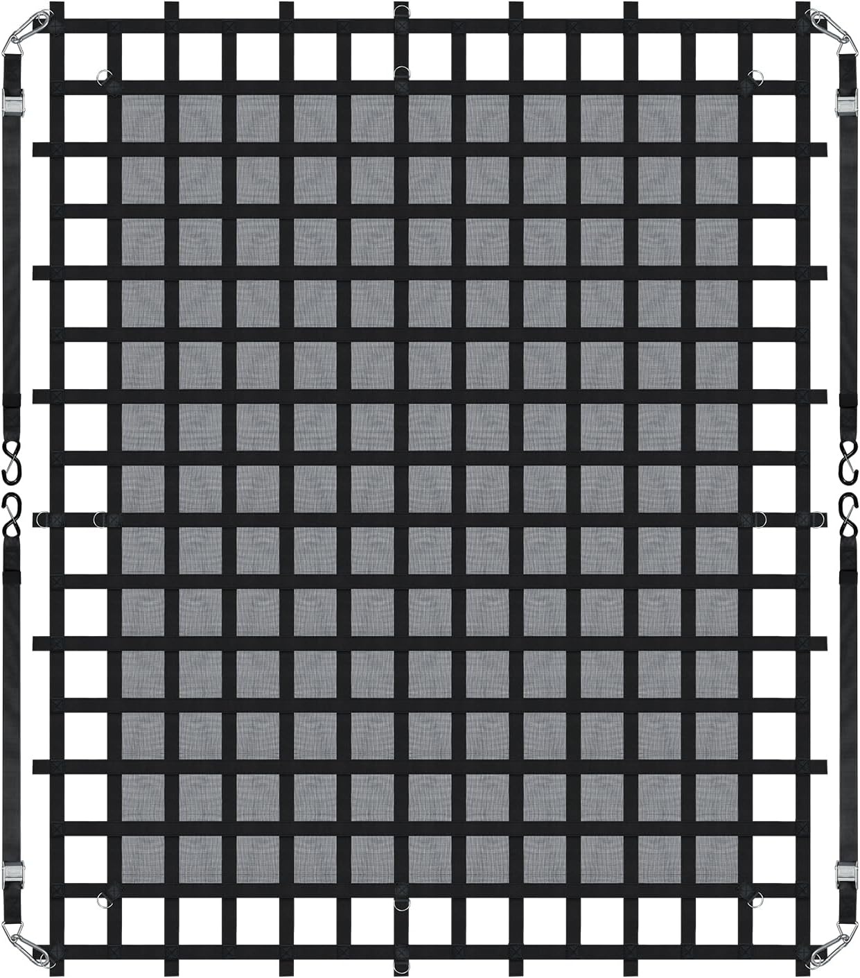 image:imageVEVOR Cargo Net with Mesh 8 x 67 Cargo Net for Pickup Truck Bed Heavy Duty Cargo Nets with Cam Buckles amp SHooks amp Cross Strap Truck Bed Cargo Net for Trailer SUV Jeeps96 x 80Polyester