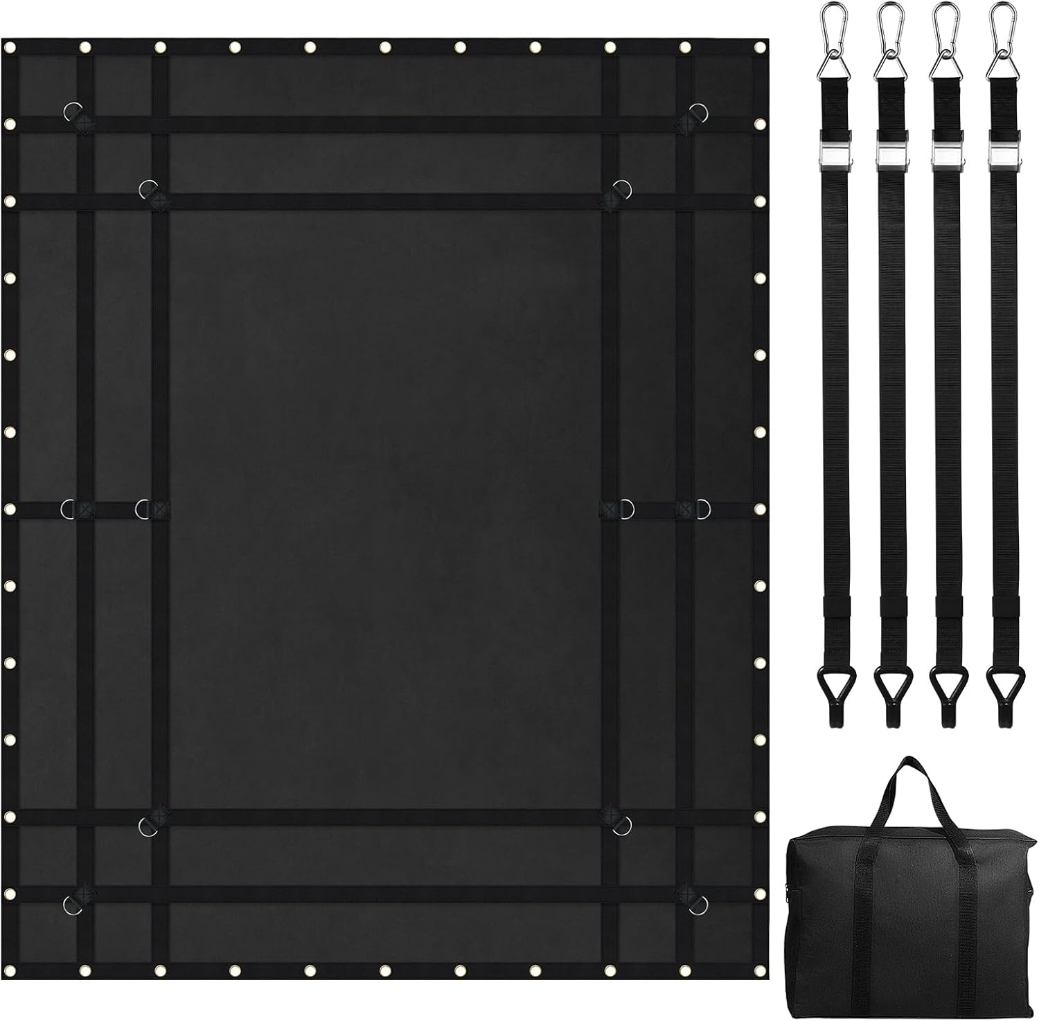 image:imageVEVOR Cargo Net with Mesh 8 x 67 Cargo Net for Pickup Truck Bed Heavy Duty Cargo Nets with Cam Buckles amp SHooks amp Cross Strap Truck Bed Cargo Net for Trailer SUV Jeeps96 x 80Waterproof
