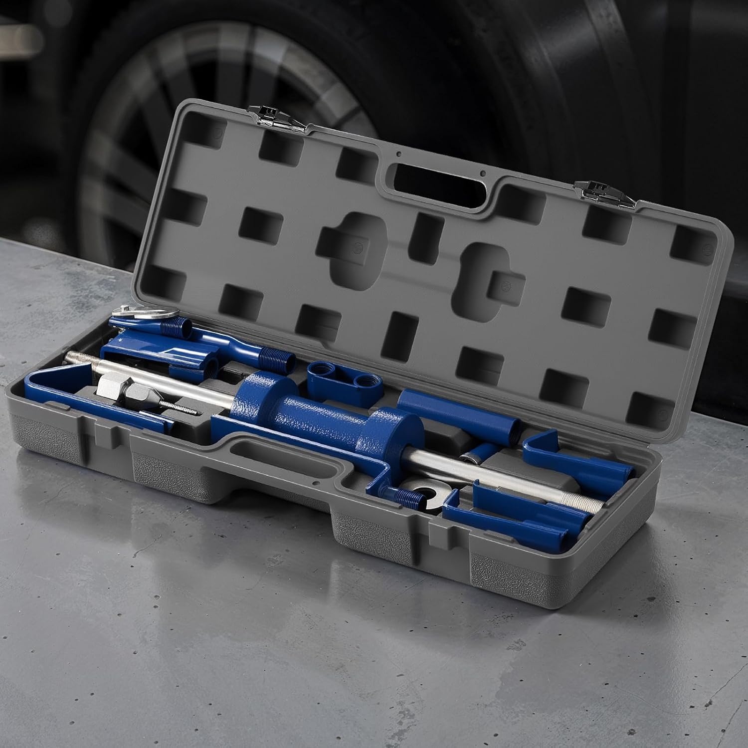 image:imageVEVOR Dent Puller Kit 13 lbs 14in1 Slide Hammer Dent Removal Kit HeavyDuty Auto Body Truck Repair Automotive Damage Remover Tool Repair Frame with Carrying Case Extension Rod NonSlip Handle13 lbs 14in1