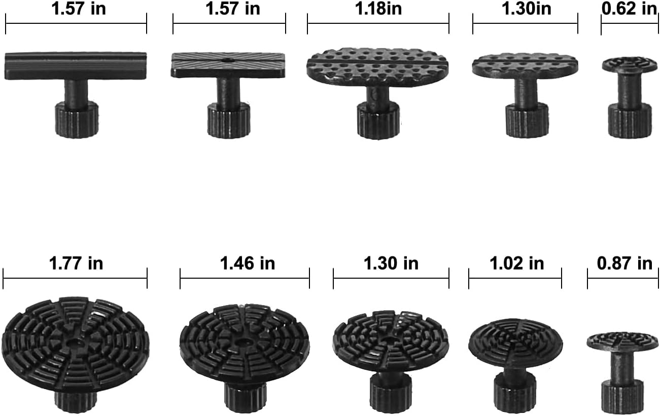 image:imageVEVOR Dent Puller Kit 60 PCS Paintless Dent Removal Kit with Golden Lifter Bridge Puller Rubber Hammer Glue Gun Auto Body Hail Damage Repair Remover Tools for Car Refrigerator Door Ding Repair73PCS