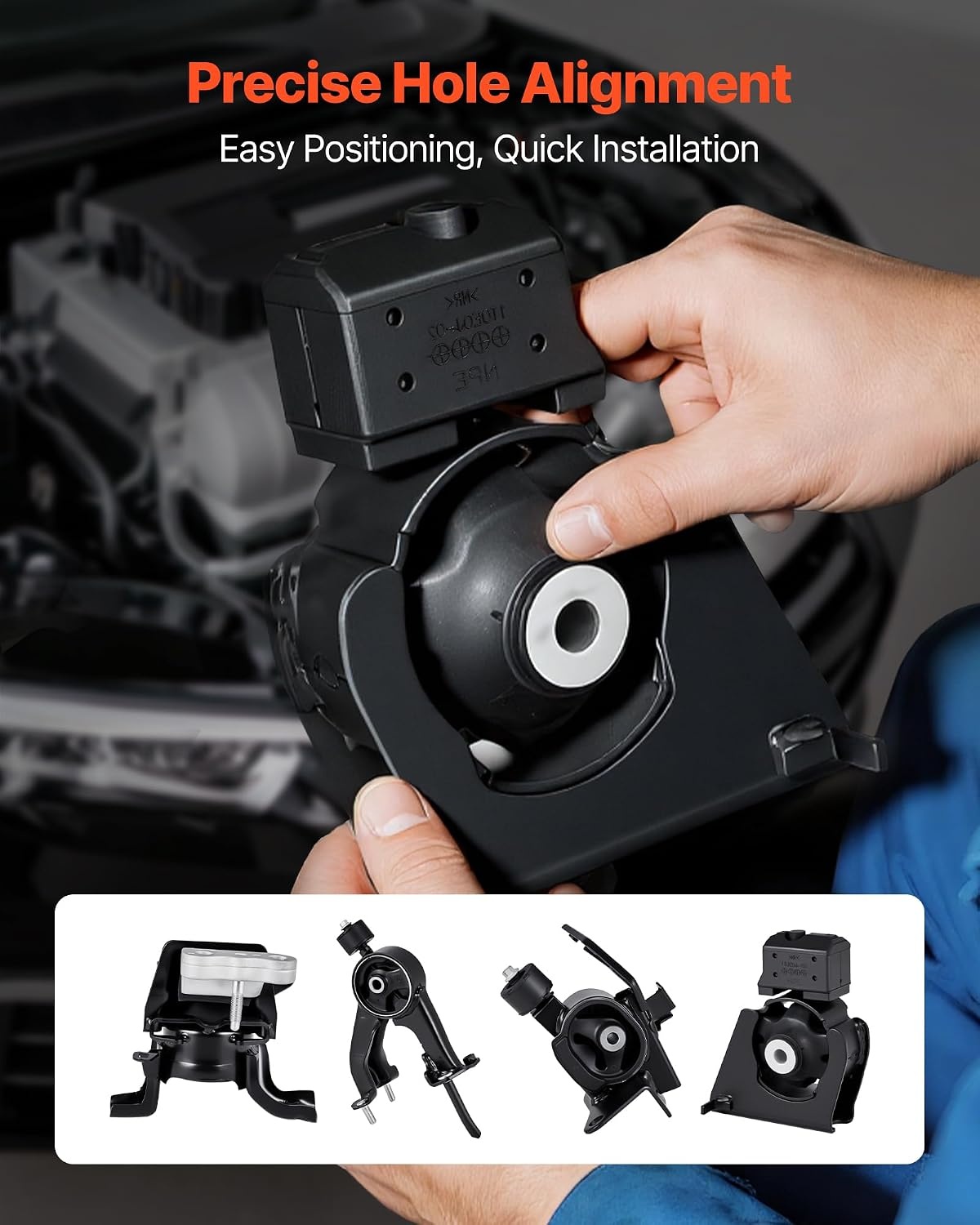 image:imageVEVOR Engine Motor Mounts Set of 4 Compatible with 20072011 Toyota Camry 24L L4 Replace OE A62009 A4207 A4211 A4274 Secure Support20032008 Toyota Corolla 18L
