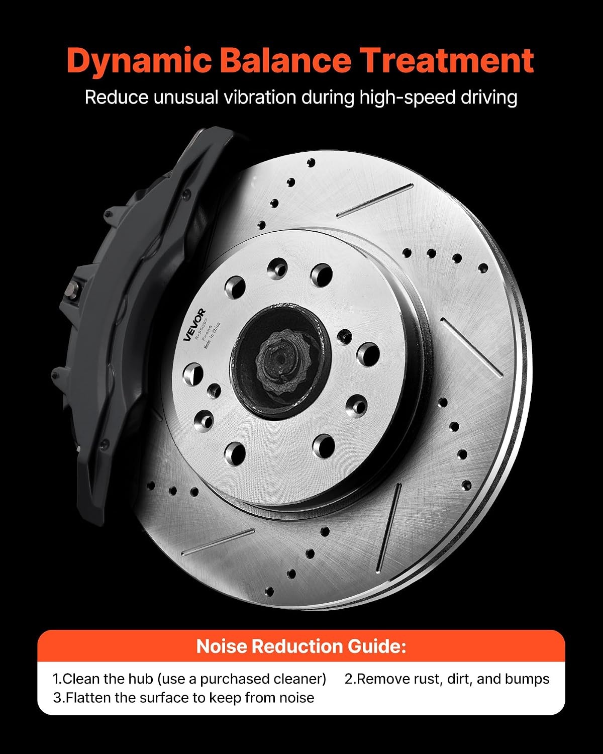 image:imageVEVOR Front and Rear Brake Kit Compatible with 20072013 Acura MDX 20102013 Acura ZDX 20092014 Honda Pilot Drilled and Slotted Brake Rotors Ceramic Brake Pads Replacement Kit 13 in FrontS55097
