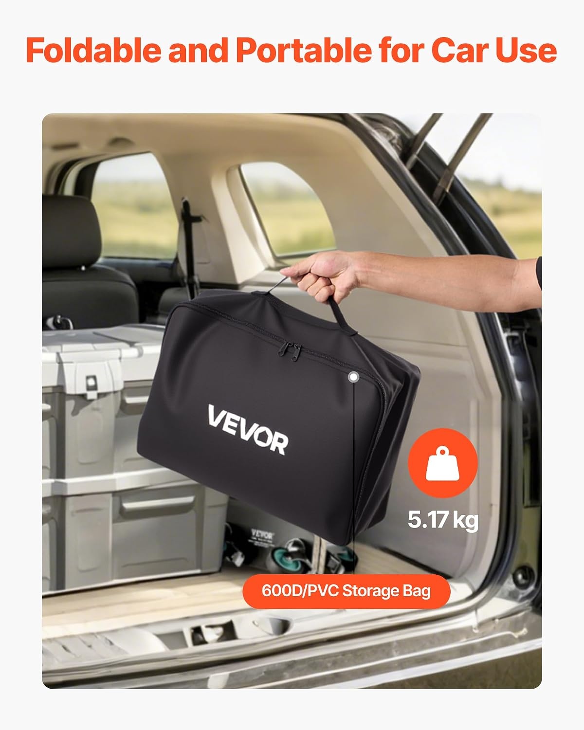 image:imageVEVOR Hitch Cargo Carrier Bag Waterproof 840D PVC 5984 x 2402 x 3063 in 25 Cubic Feet Heavy Duty Cargo Bag for Truck Bed Storage with Reinforced Straps Suitable for Car SUV Vans Hitch Basketwith Reinforced StrapsLockStorage Bag