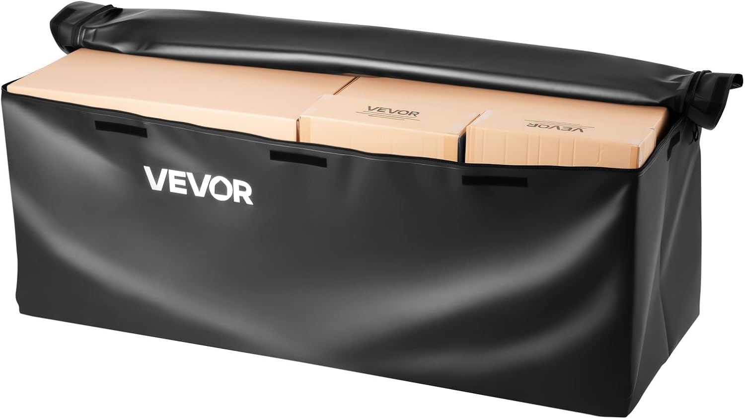 image:imageVEVOR Hitch Cargo Carrier Bag Waterproof 840D PVC 5984 x 2402 x 3063 in 25 Cubic Feet Heavy Duty Cargo Bag for Truck Bed Storage with Reinforced Straps Suitable for Car SUV Vans Hitch Basketwith Reinforced StrapsLockStorage Bag