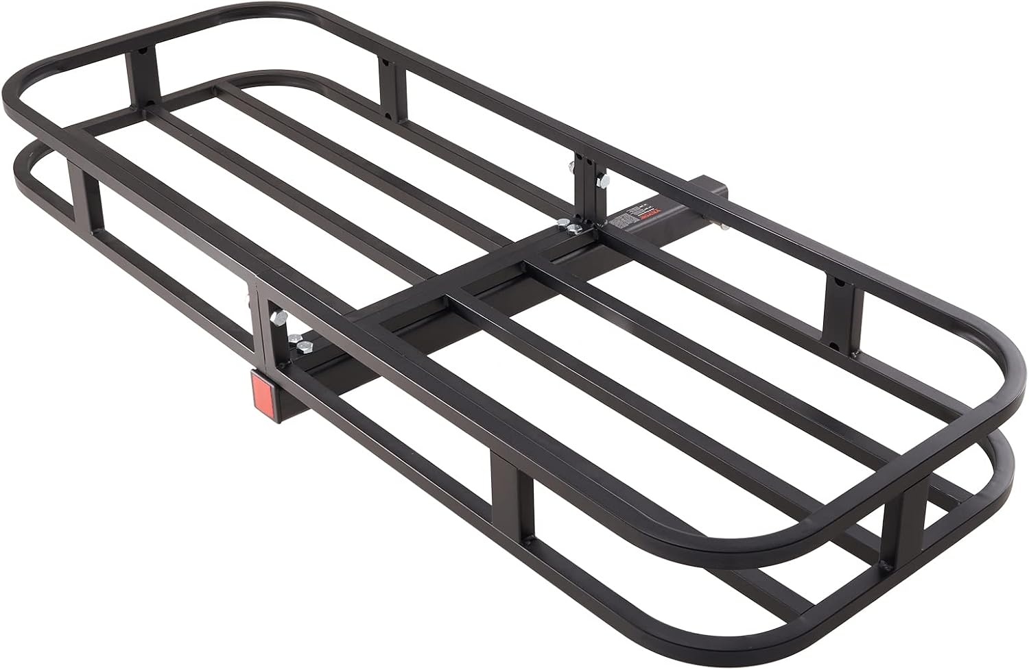 image:imageVEVOR Hitch Mount Cargo Carrier 60 x 36 x 6 Folding Rear Luggage Rack Basket with Waterproof Cargo Bag 500LBS Capacity HighStrength Steel Hitch Cargo Carrier Fits 2 Receiver for SUV Pickups53 x 19 x 5