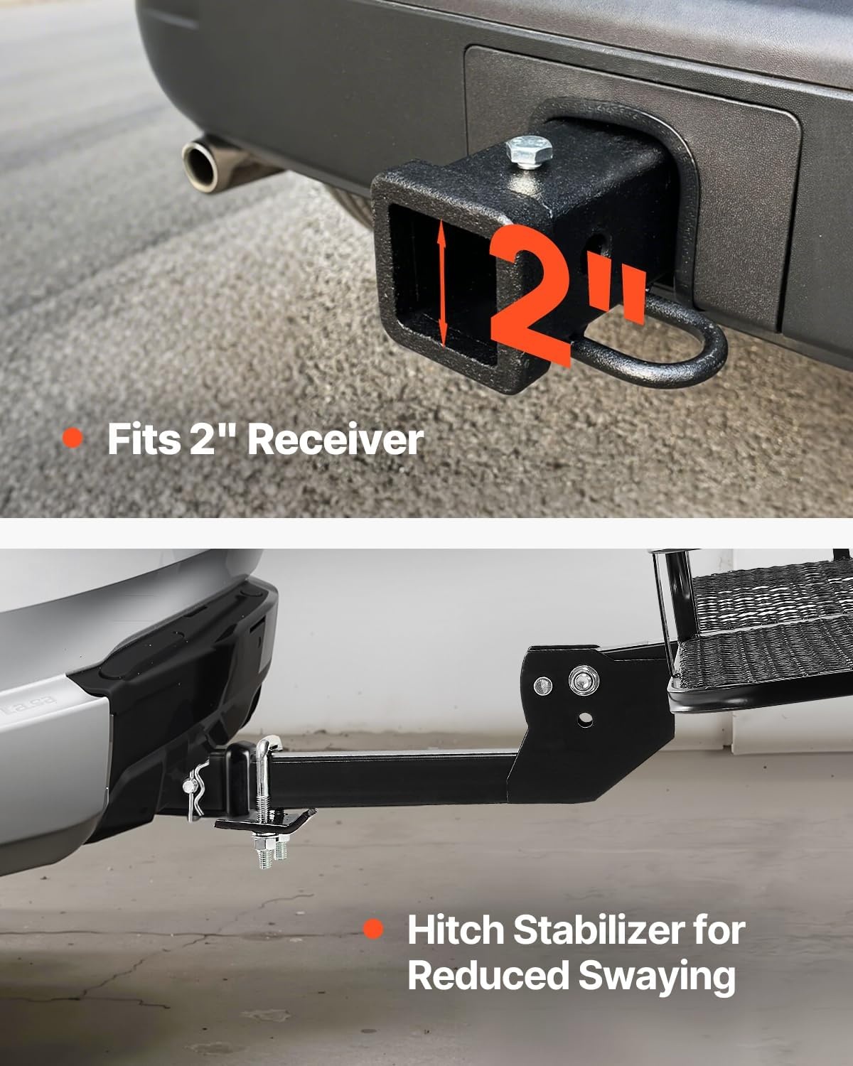 image:imageVEVOR Hitch Mount Cargo Carrier 60 x 36 x 6 Folding Rear Luggage Rack Basket with Waterproof Cargo Bag 500LBS Capacity HighStrength Steel Hitch Cargo Carrier Fits 2 Receiver for SUV Pickups60 x 24 x 6