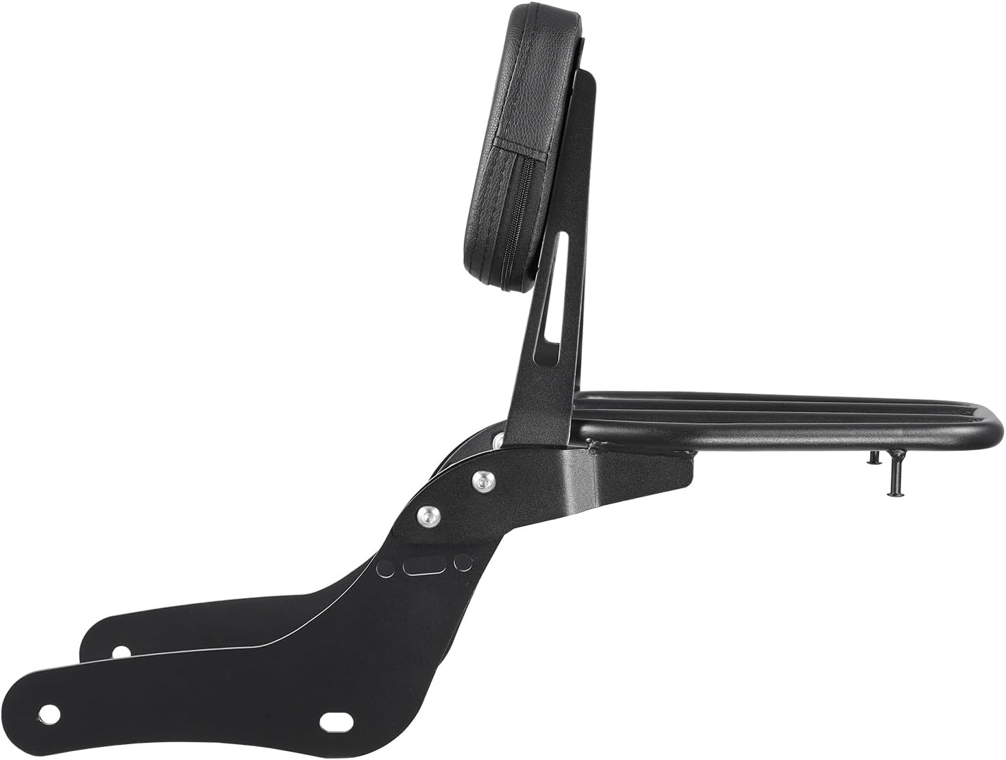 image:imageVEVOR Motorcycle Backrest Sissy Bar Compatible With HarleyDavidson Touring Street Glide Road Glide Road King 122 inch Height Detachable Rider Backrest For Motorcycles BlackHonda Rebel CMX