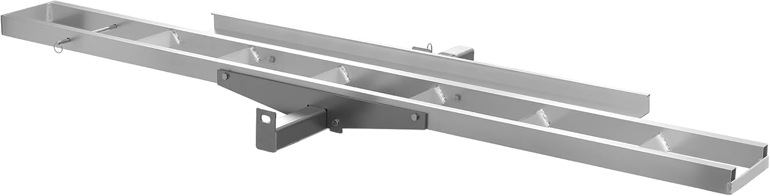 image:imageVEVOR Motorcycle Carrier 400 lbs Capacity Heavy Duty Aluminum Hitch Mount Rack with 73in Loading Ramp Straps amp Stabilizer Scooter Dirt Bike Trailer Hauler for Car Truck with 2Inch Hitch Receiver47in Ramp