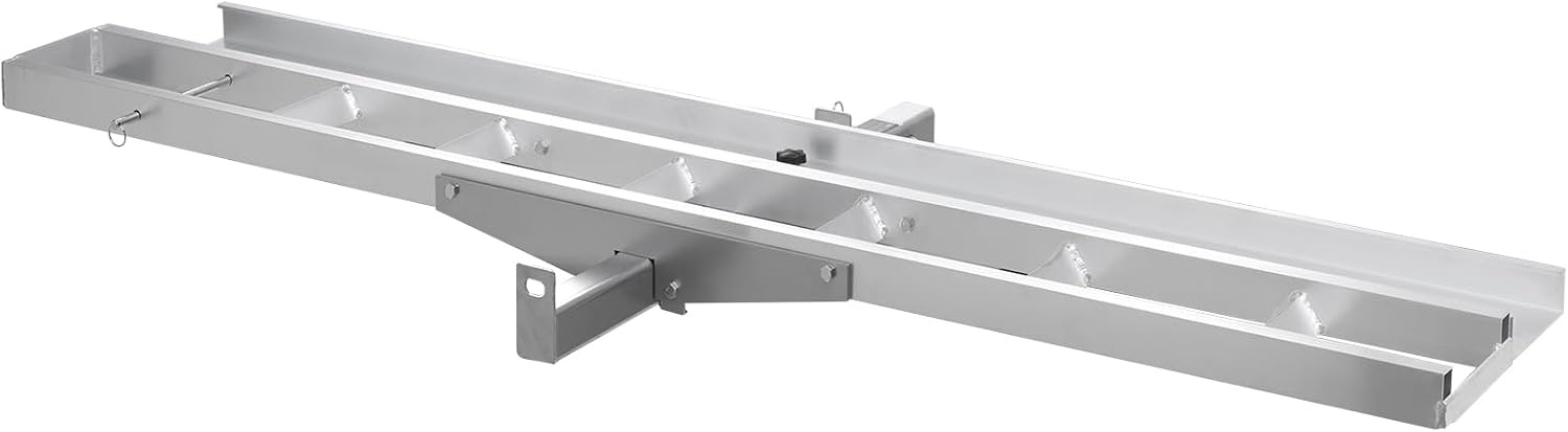 image:imageVEVOR Motorcycle Carrier 400 lbs Capacity Heavy Duty Aluminum Hitch Mount Rack with 73in Loading Ramp Straps amp Stabilizer Scooter Dirt Bike Trailer Hauler for Car Truck with 2Inch Hitch Receiver73in Ramp