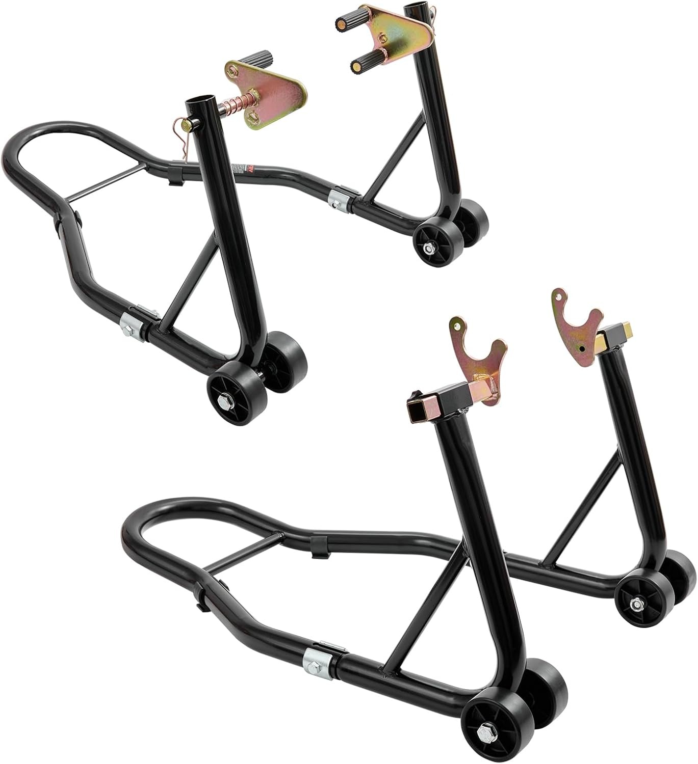 image:imageVEVOR Motorcycle Rear Wheel Stand 850 LBS Load Capacity Heavy Duty Rear Wheel Stand with U L Fork Swingarm Spool Adjustabe Motorcycle Lift Jack Stand for Suzuki Yamaha Honda Kawasaki RedBlack