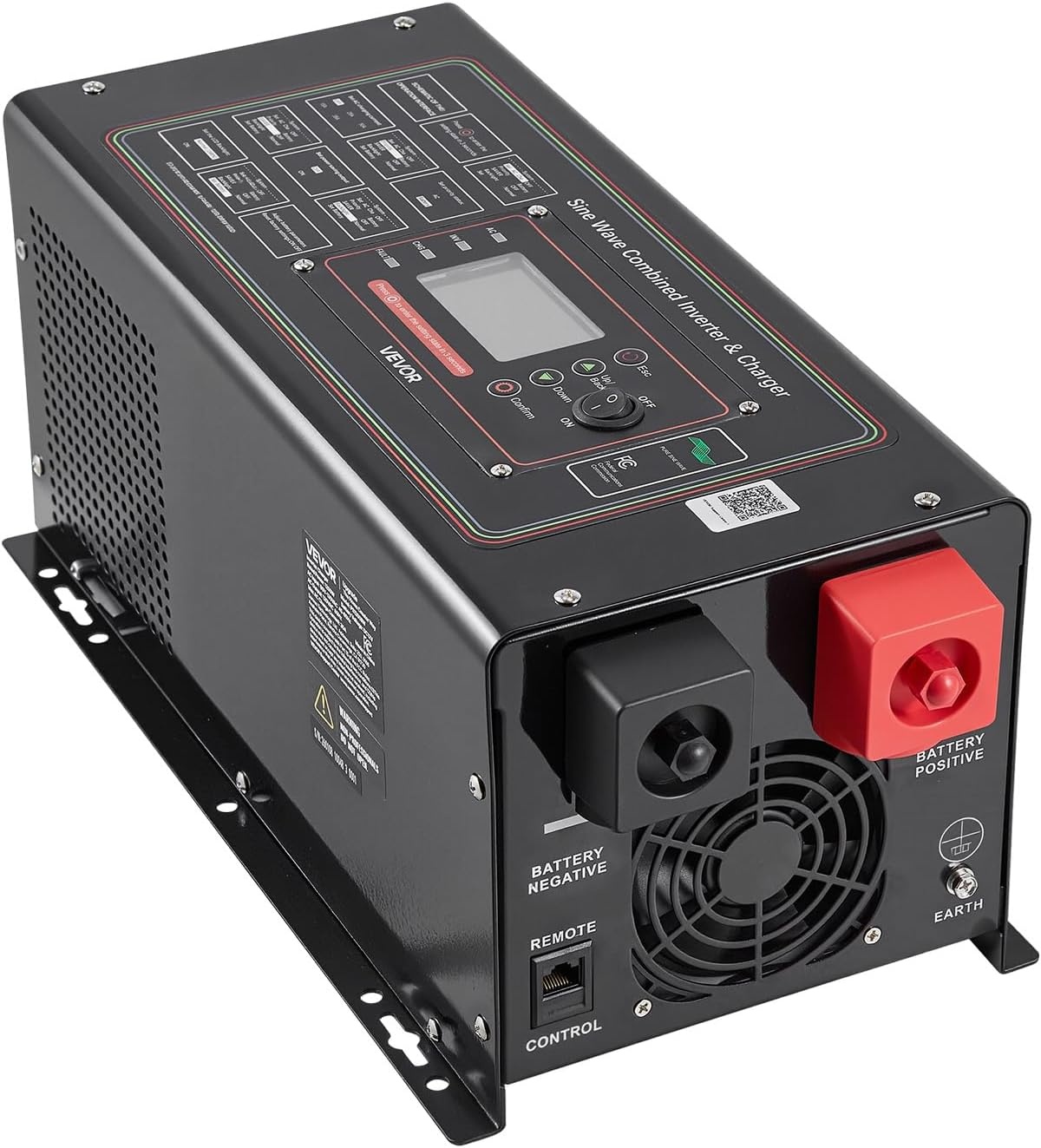 image:imageVEVOR Pure Sine Wave Inverter Charger 3000 Watt DC 24V to AC 120V Power Inverter with LCD Display Remote Control Solar Inverter for OffGrid Solar RV Boat Home Compatible with Various Batteries12V 1200W