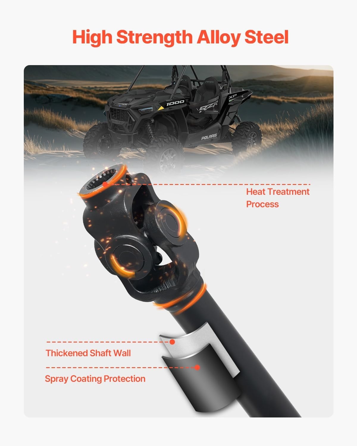 image:imageVEVOR Rear Drive Shaft 830841 Prop Shaft Driveshaft Assembly Compatible with 19972001 Honda CRV 20L L4 4WD Replace 936003 654002 40100S10A01 40100S10003 936003 654002RPPO09006 1333350 1333424