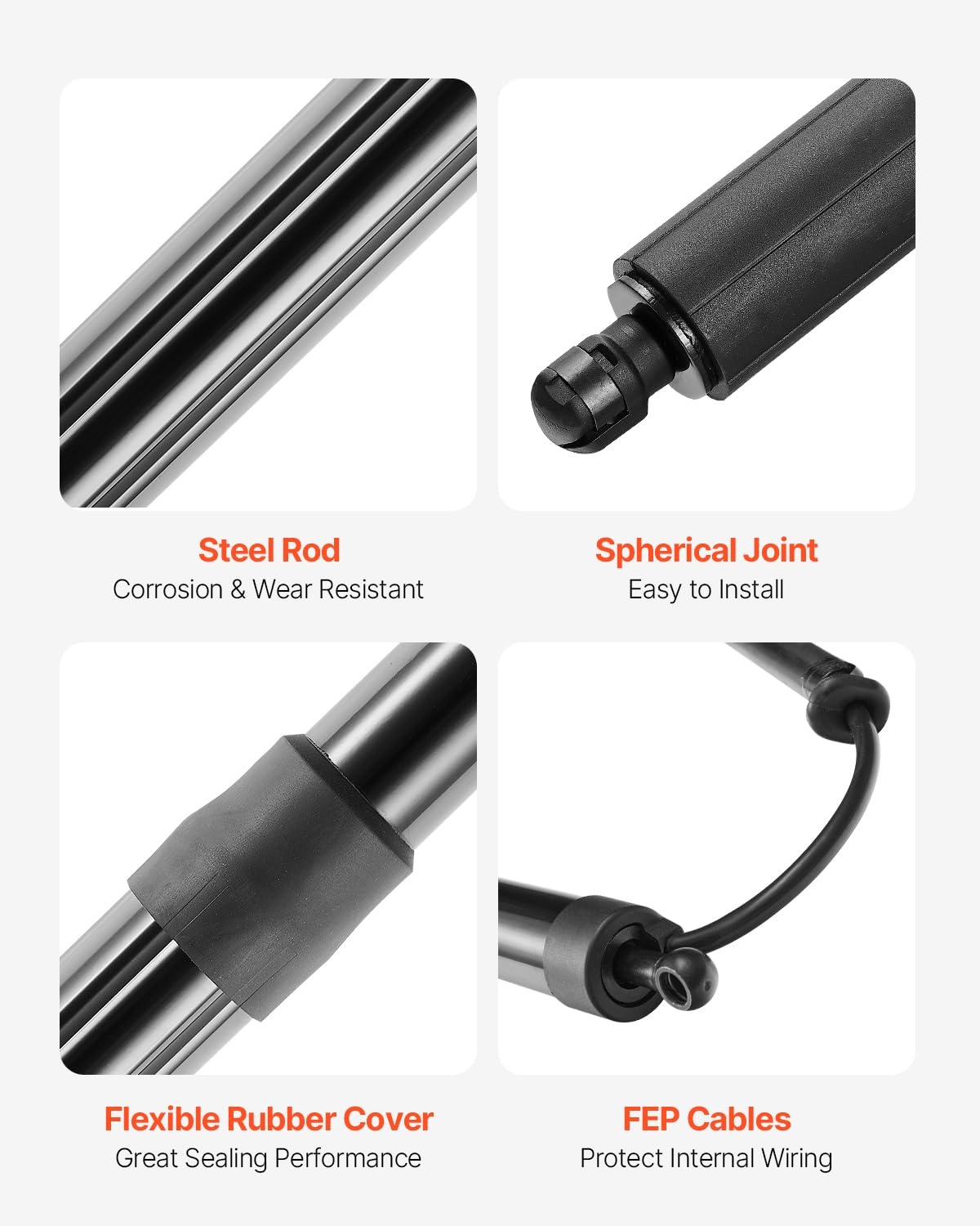 image:imageVEVOR Rear Left Tailgate Power Lift Support Compatible with 20112012 Jeep Grand Cherokee WK2 Series Electric Liftgate Actuator Trunk Tailgate Hatch Shock Strut Replaces OE 55399277AD 55399277AC20112012 Jeep Grand Cherokee WK21PCS