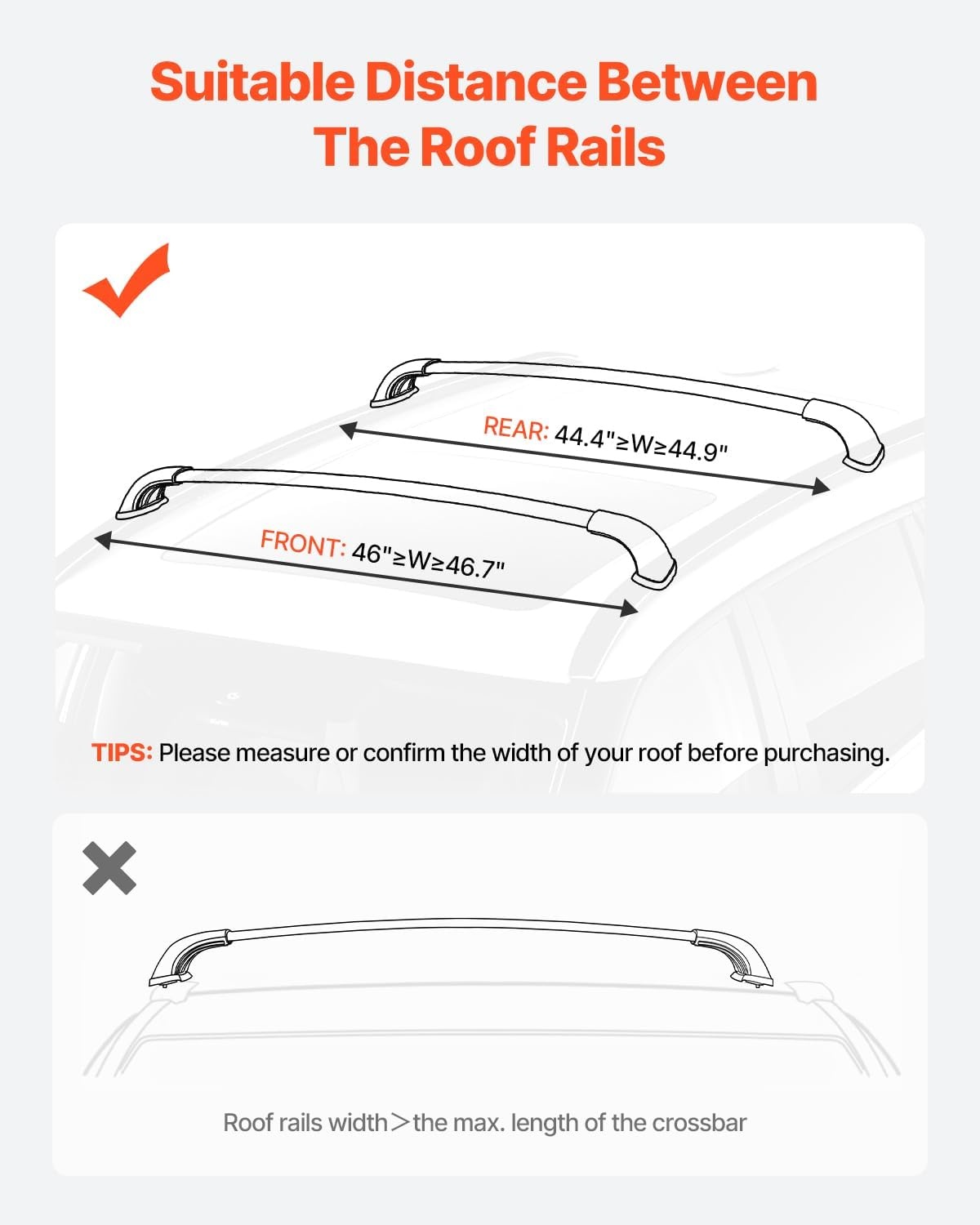 image:imageVEVOR Roof Rack Cross Bars Compatible with Toyota RAV4 20202023 160lbs Load Capacity Aluminum AntiRust Crossbars with Locks Rooftop Cargo Bag Luggage Carrier Not Fit for AdventureTRD OffRoadfor Toyota Highlander