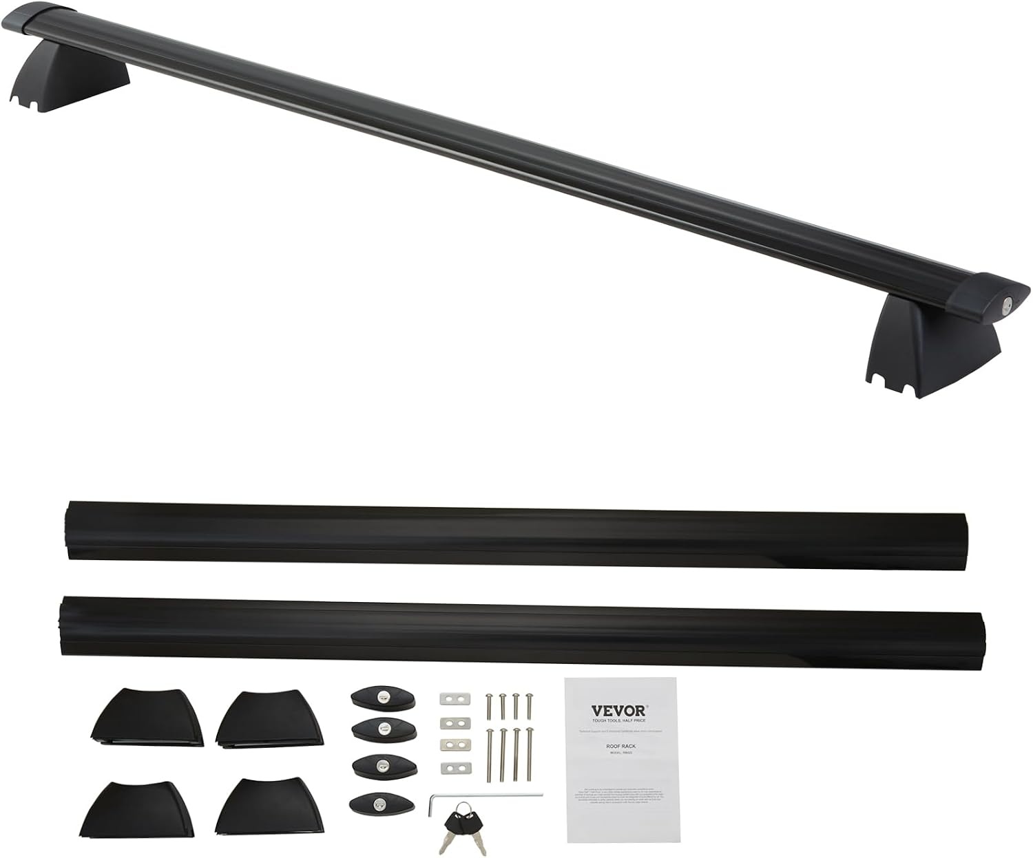 image:imageVEVOR Roof Rack Cross Bars Compatible with Toyota RAV4 20202023 160lbs Load Capacity Aluminum AntiRust Crossbars with Locks Rooftop Cargo Bag Luggage Carrier Not Fit for AdventureTRD OffRoadfor Jeep Grand Cherokee