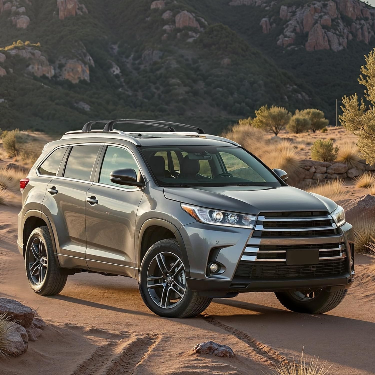 image:imageVEVOR Roof Rack Cross Bars Compatible with Toyota RAV4 20202023 160lbs Load Capacity Aluminum AntiRust Crossbars with Locks Rooftop Cargo Bag Luggage Carrier Not Fit for AdventureTRD OffRoadfor Toyota Highlander