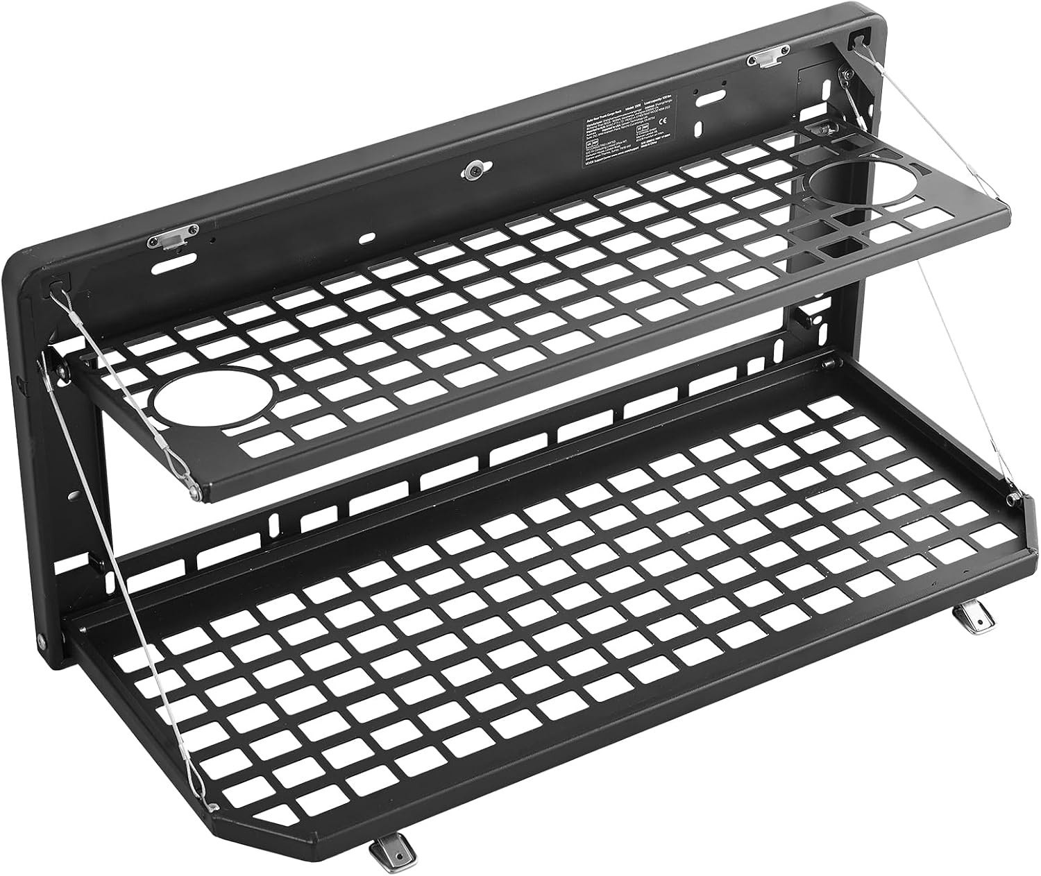 image:imageVEVOR Tailgate Table for 20212026 Ford Bronco 4 Door Hardtops Exclude Bronco Sport Foldable Molle Panel Drop Down Table Rear Door Cargo Storage Rack Shelf Luggage Holder CarrierJeep Wrangler JL 2019 Present