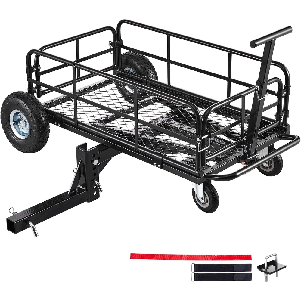 image:imageVEVOR 70 x 30 x 6 Hitch Cargo Carrier 500 lbs Capacity with Nighttime Reflective Reminder Folding Hitch Mount Cargo Carrier Basket with Hitch Lock for 2 Receiver Fit for SUVs362 x 213 x 118