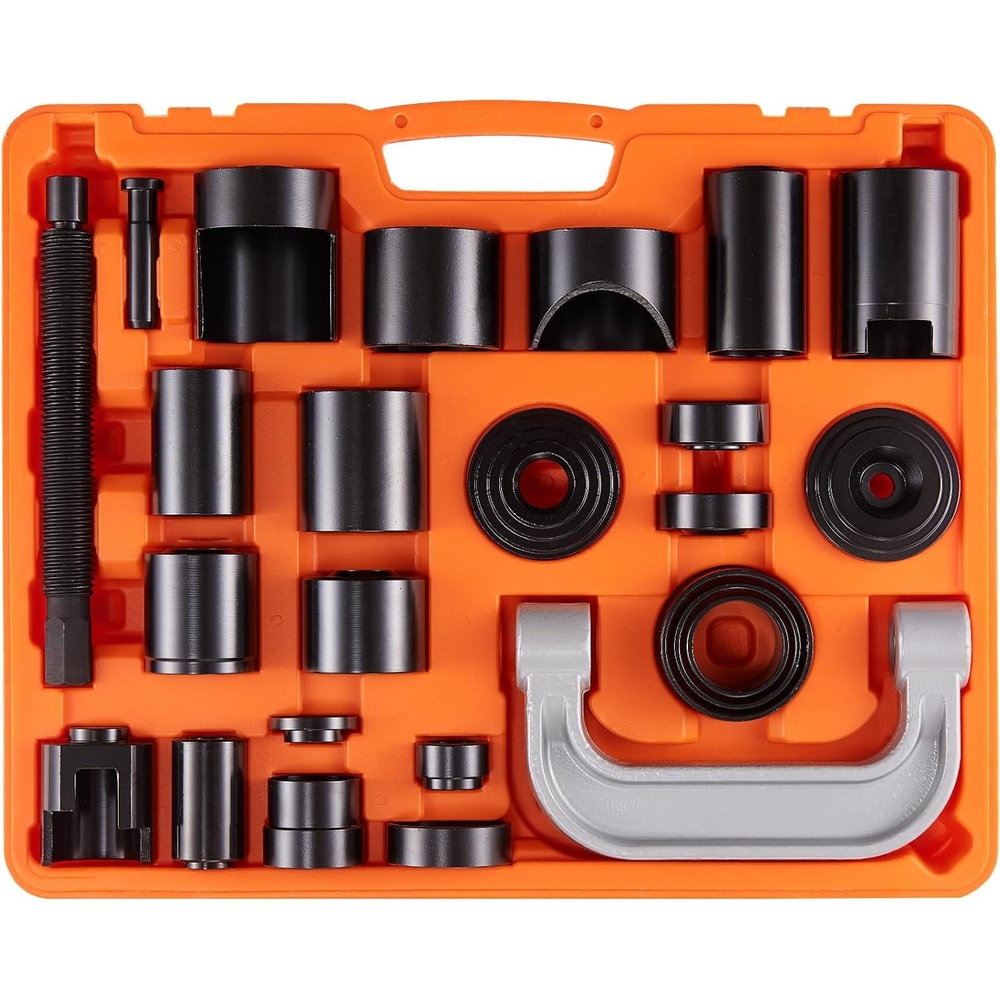 image:imageVEVOR Ball Joint Press Kit 10 pcs Tool Kit CPress Ball Joint Remove and Install Tools for Most 2WD and 4WD Cars Heavy Duty Ball Joint Repair Kit for Automotive Repairing25 PCS