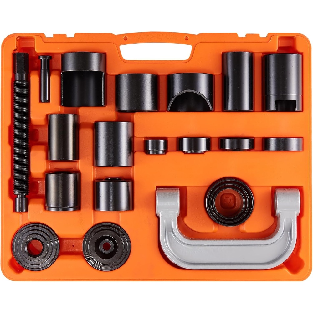 image:imageVEVOR Ball Joint Press Kit 10 pcs Tool Kit CPress Ball Joint Remove and Install Tools for Most 2WD and 4WD Cars Heavy Duty Ball Joint Repair Kit for Automotive Repairing21 PCS