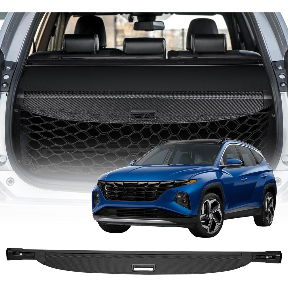 image:imageVEVOR Cargo Cover for Mazda CX5 20172024 2025 5Seater Accessories Carbon Fiber Texture Retractable Trunk Cover AntiPeeping Luggage Privacy Shield Easy Installation Security Shade CarHyundai Tucson 20212025