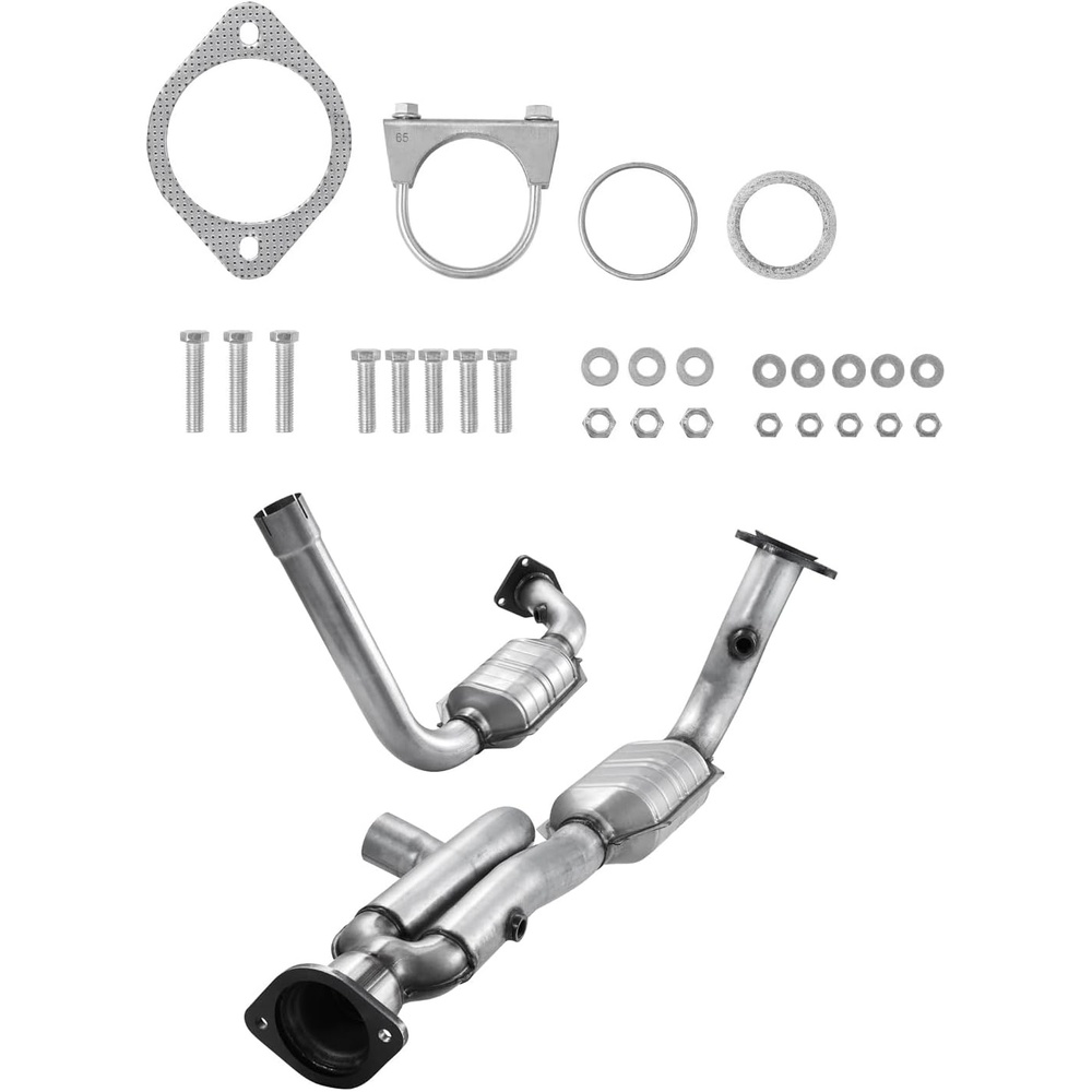 image:imageVEVOR Catalytic Converter Compatible with Chrysler 200 SebringDodge Avenger Caliber JourneyJeep Compass Patriot 24L L4 Front OE 54735 Stainless Steel Exhaust Gas Purification Fits FWD Only9906 Silverado 1500