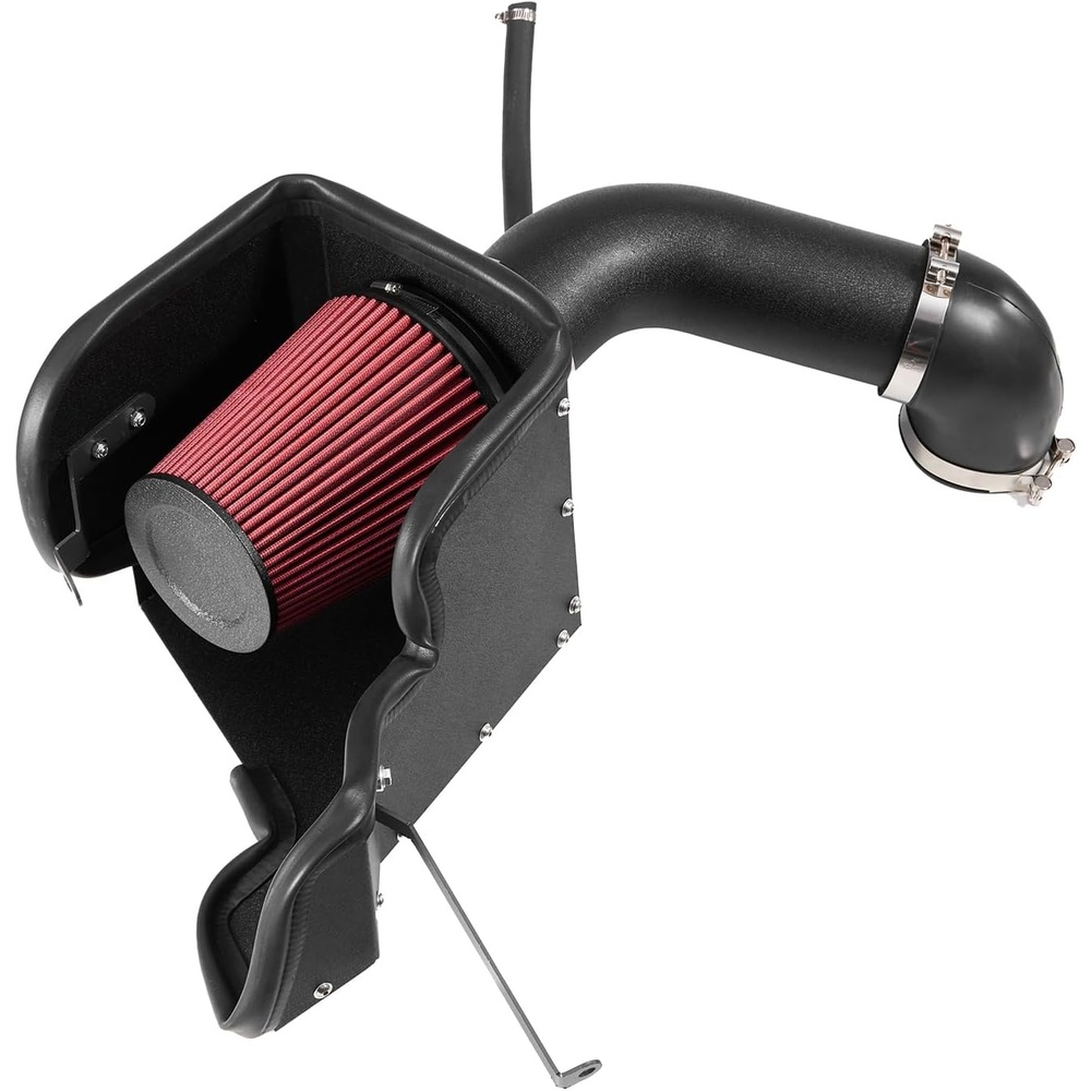 image:imageVEVOR Cold Air Intake 39 Inch Cold Air Intake System  Heat Shield Compatible with 19992006 Chevy SilveradoGMC Sierra 1500 V8 48L53L High Flow Filter Kit Improve Horsepower Throttle Response20092018 Dodge Ram 1500