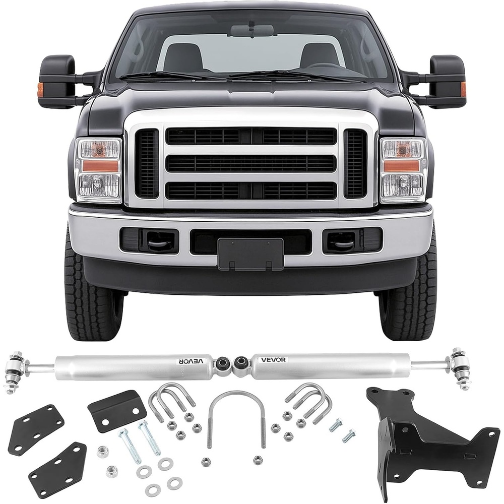 image:imageVEVOR Dual Steering Stabilizer for 20032012 Dodge Ram 25003500 4WD Dual Steering Stabilizer Kit Fits with 2 Inches of Suspension Lift or Higher Enhanced Control amp Reduced Vibration Easy Install20052024 Ford F250F350