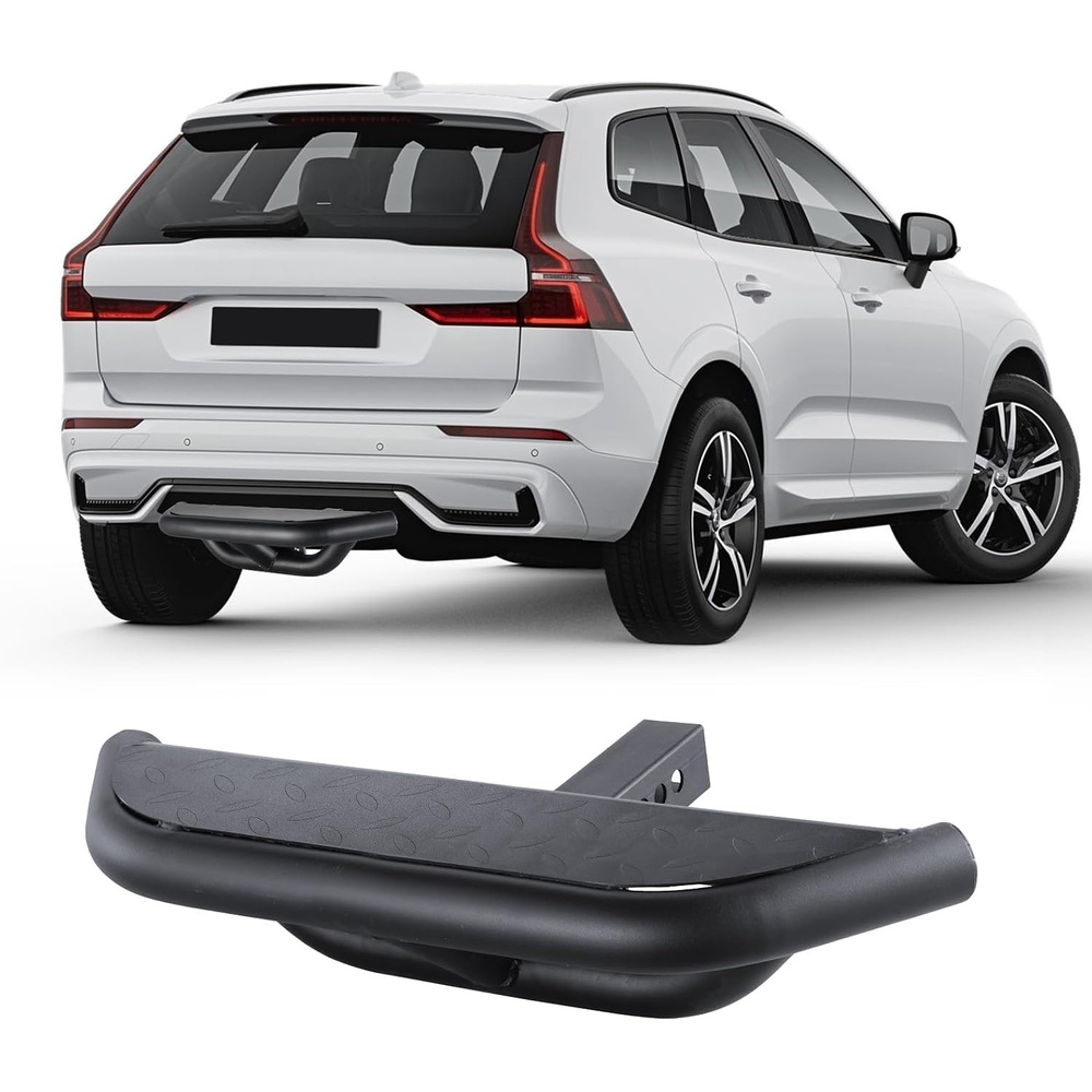 image:imageVEVOR Hitch Step for 2 Inch Receiver Universal Rear Bumper Guard Protector with 350 LBS Load Capacity Wide amp NonSlip Tow Hitch Step with Pin Kit and Stabilizer Fit for Pickup Trailer Truck SUVSTYLE A