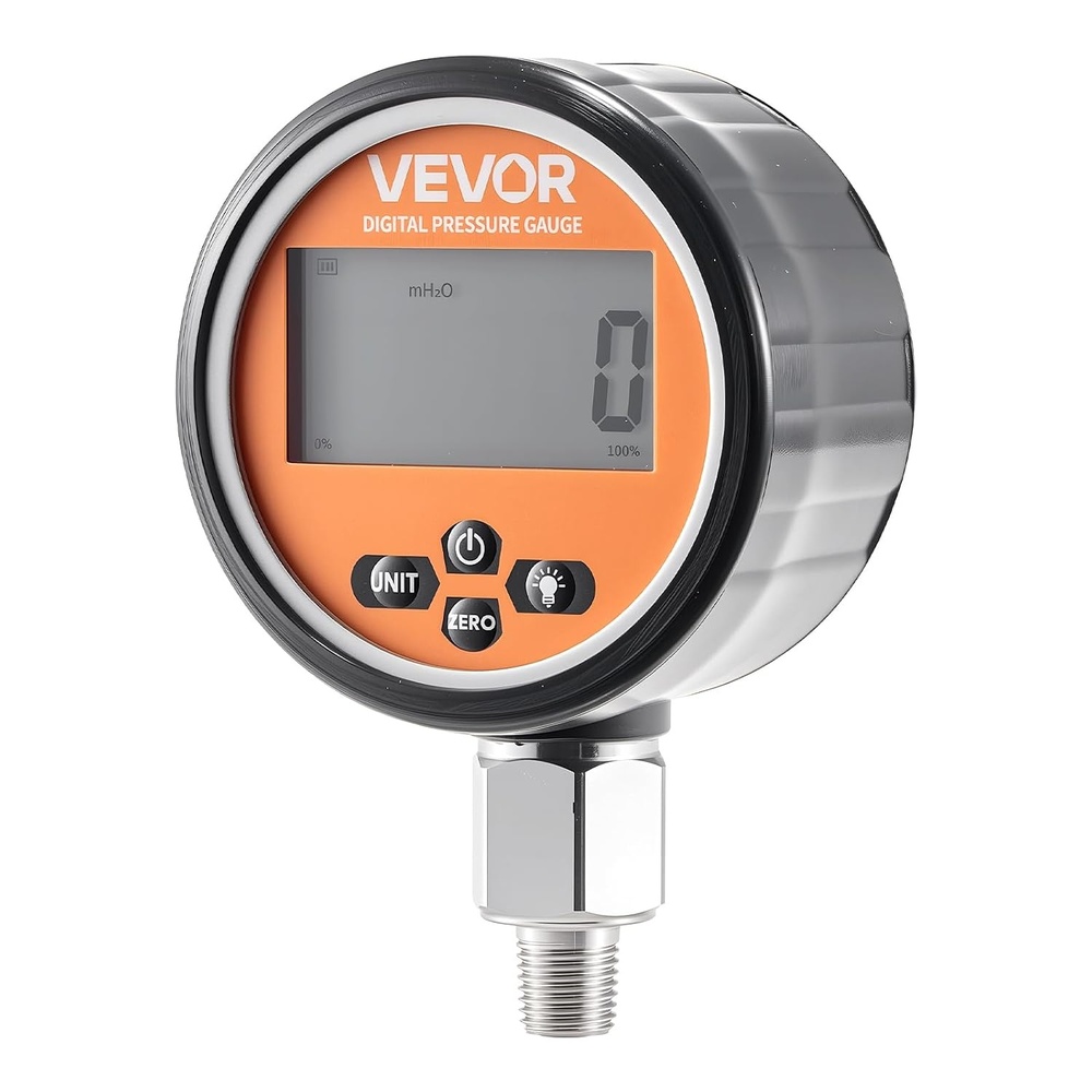 image:imageVEVOR Hydraulic Nitrogen Accumulator Charging Kit AllinOne Nitrogen Fill Kit Pressure Test System with 3 Gauges 1500 4000 6000 PSI 6 Adapters Couplings 1 Gas Hose 1 Valve 1 CGA580 AdapterOrange